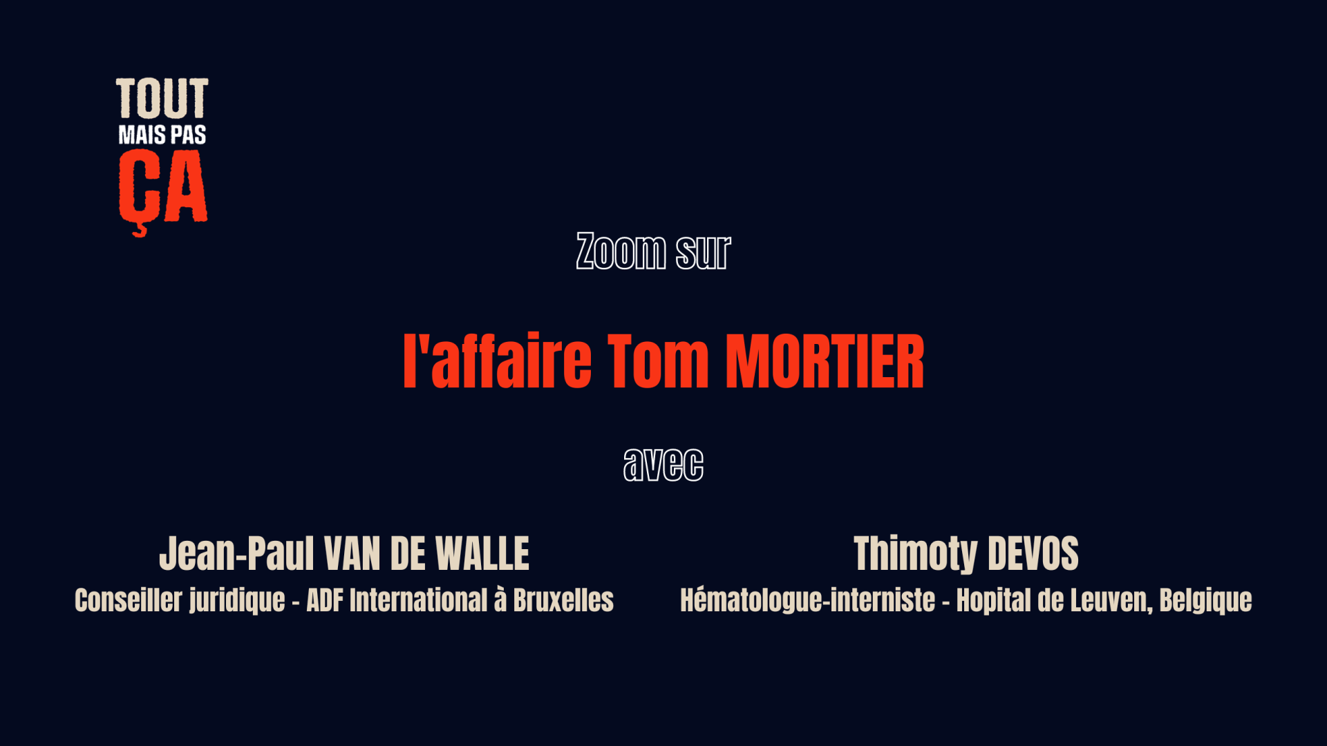 L'affaire Tom Mortier